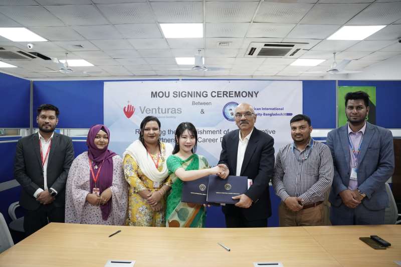 AIUB joins hands with Venturas Ltd. for student placements in Japan