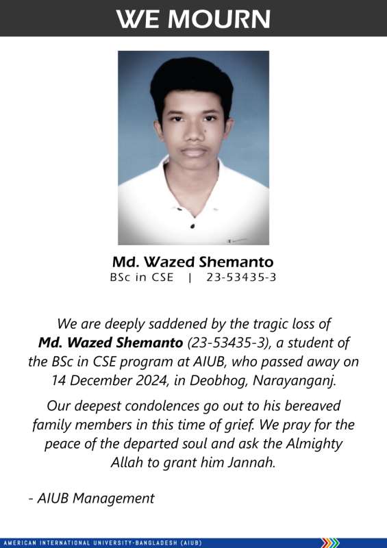 We Mourn [December 15, 2024]