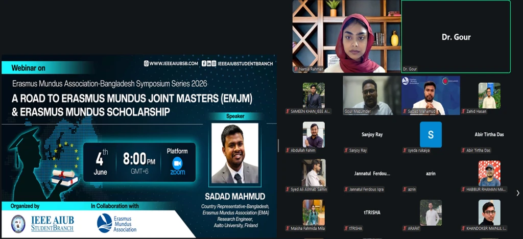 Webinar on A Road to Erasmus Mundus Joint Masters (EMJM) & Erasmus Mundus Scholarship