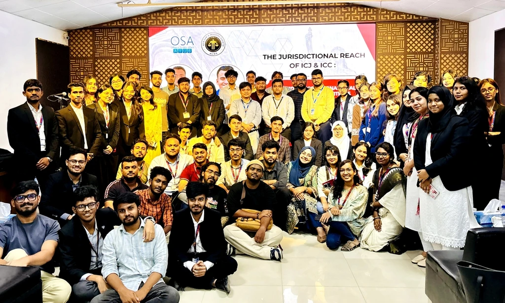 AIUB Law & Mooting Society Organized Workshop on the Jurisdictional Reach of ICJ & ICC