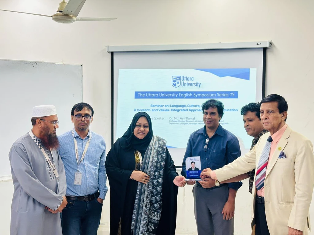 AIUB Professor Delivers Keynote at Uttara University English Symposium