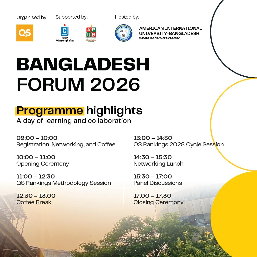 QS Bangladesh Forum 2026 programme highlights